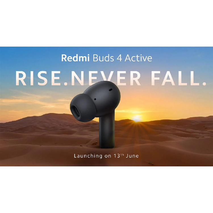 هدفون بلوتوثی شیائومی مدل Redmi Buds 4 Active بدون قابلیت نویز کنسلینگ، درگاه شارژ USB Type-C مقاوم در برابر پاشش آب و تعریق (IPX4)